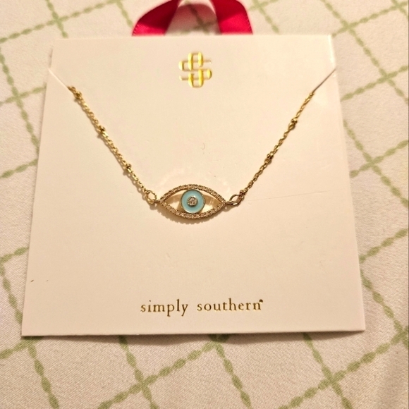 NWT Simply Southern Dainty Eye necklace - Picture 1 of 5